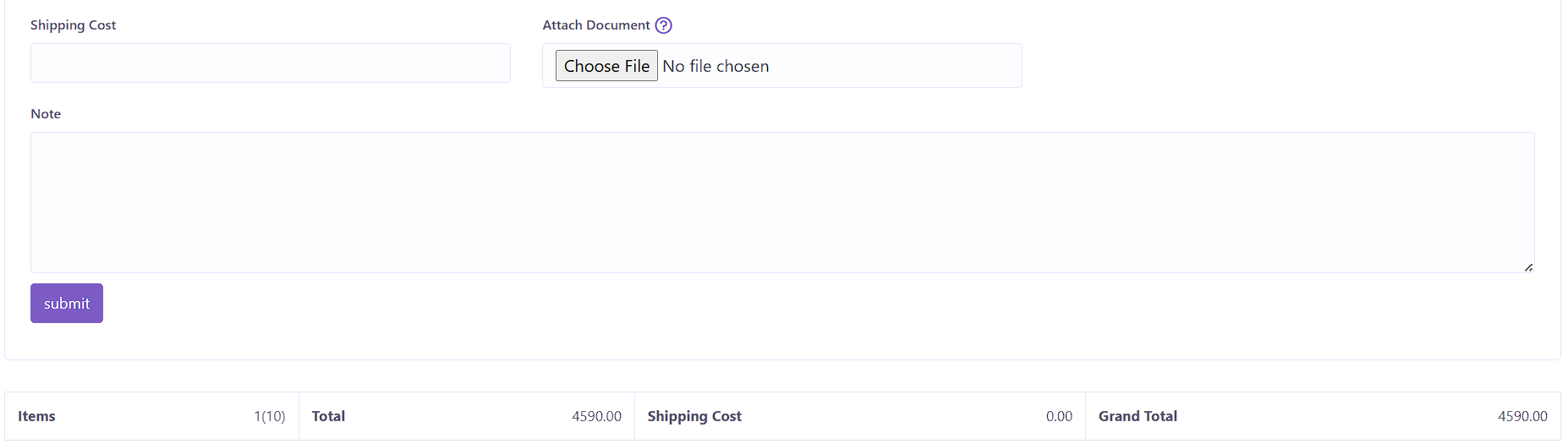 Add Transfer Form Section 2